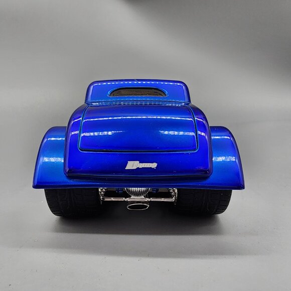 Jada 1934 Ford Diecast Model Car 1:24 Blue Custom Hot Rod Collectible - Picture 6 of 14